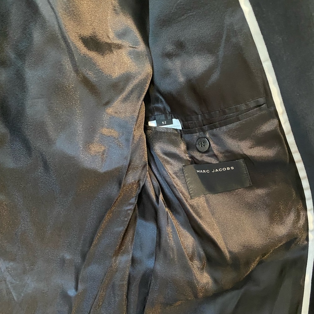Marc Jacobs Mens Midnight Blue Velvet Suit - Picture 4 of 7